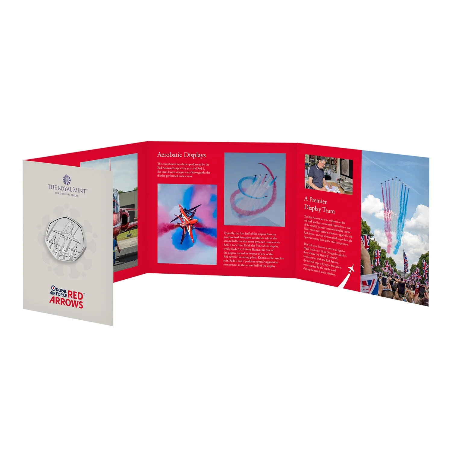 Great Britain Red Arrows 2024 50p Cupro-Nickel Brilliant Uncirculated Coin - Image 5