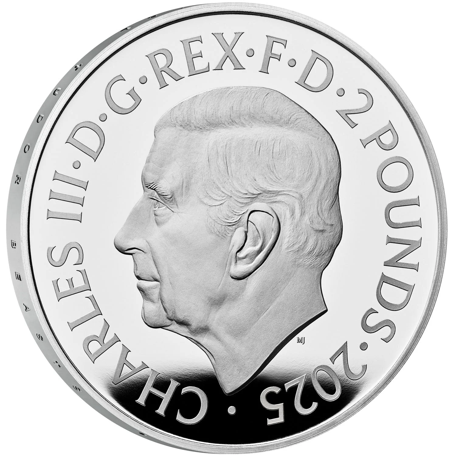 Great Britain Royal Tudor Beasts 2025 £2 Tudor Greyhound 1oz Silver Proof Coin - Image 2