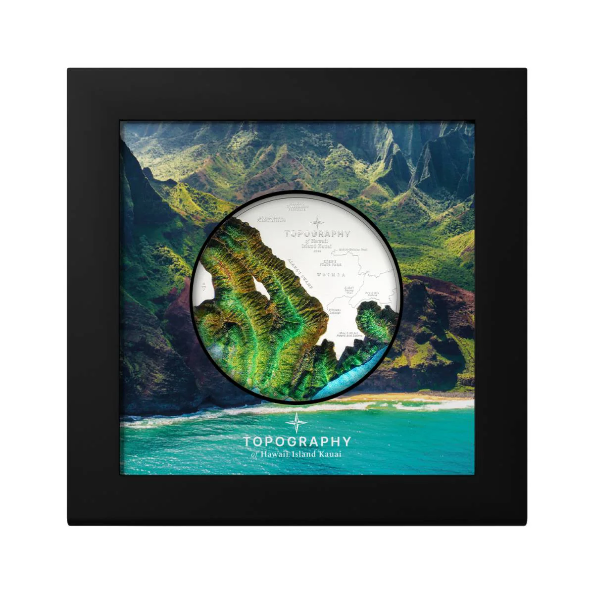 Hawaii Topography 2024 $25 5oz Silver Proof Coin - Image 3