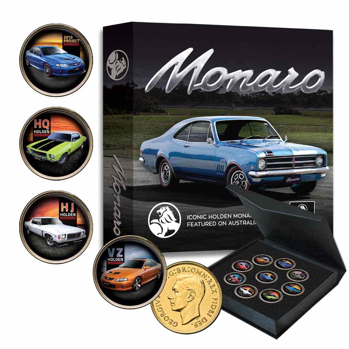 Holden Monaro Gold-plated Penny 9-Coin Collection