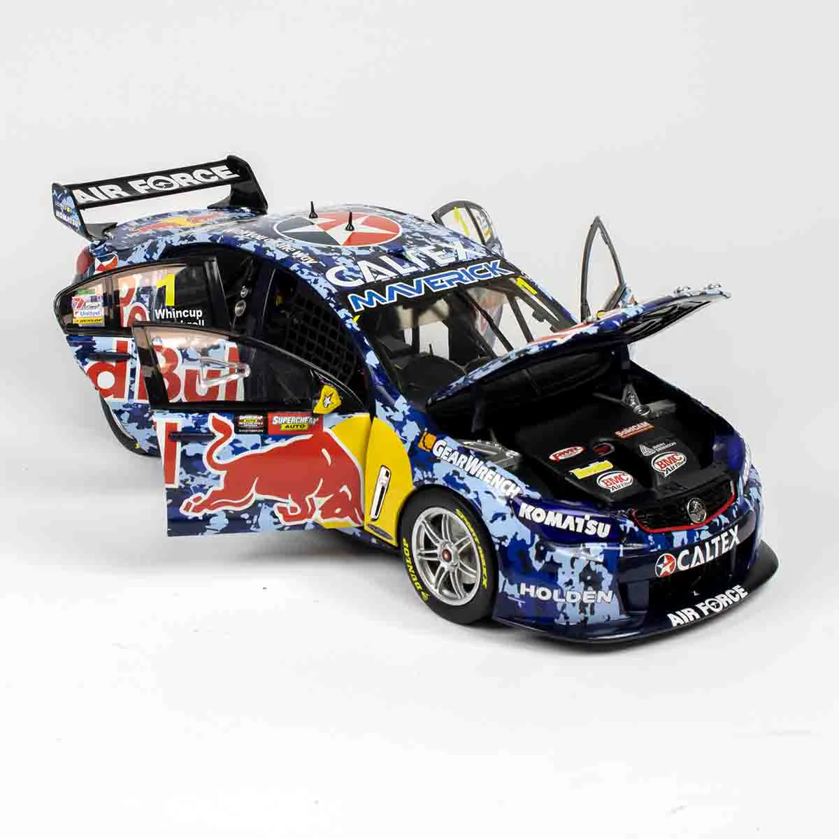 HOLDEN VF COMMODORE - RED BULL RACING #1 - WHINCUP/DUMBRELL - 2014 BATHURST 1000 AIR FORCE LIVERY - 1:18 Scale Diecast Model Car - Image 2