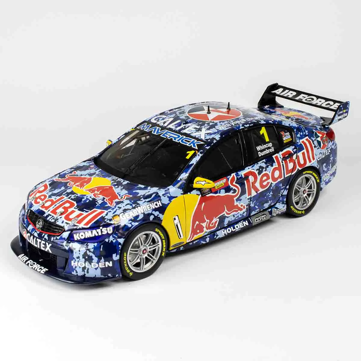 HOLDEN VF COMMODORE - RED BULL RACING #1 - WHINCUP/DUMBRELL - 2014 BATHURST 1000 AIR FORCE LIVERY - 1:18 Scale Diecast Model Car - Image 3