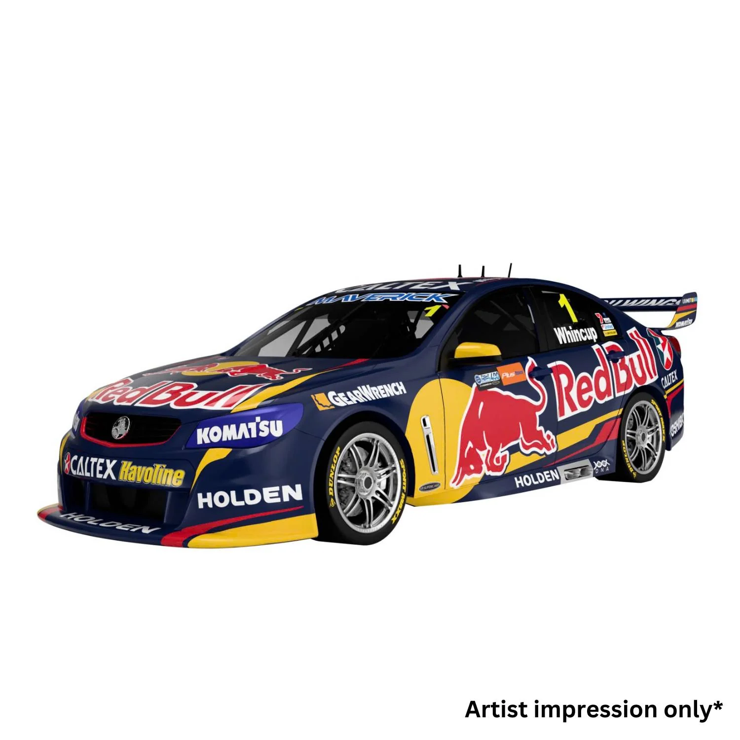 HOLDEN VF COMMODORE SUPERCAR - RED BULL RACING #1 - WHINCUP - 2014 CHAMPIONSHIP WINNER - 1:18 Scale Diecast Model Car - Image 2