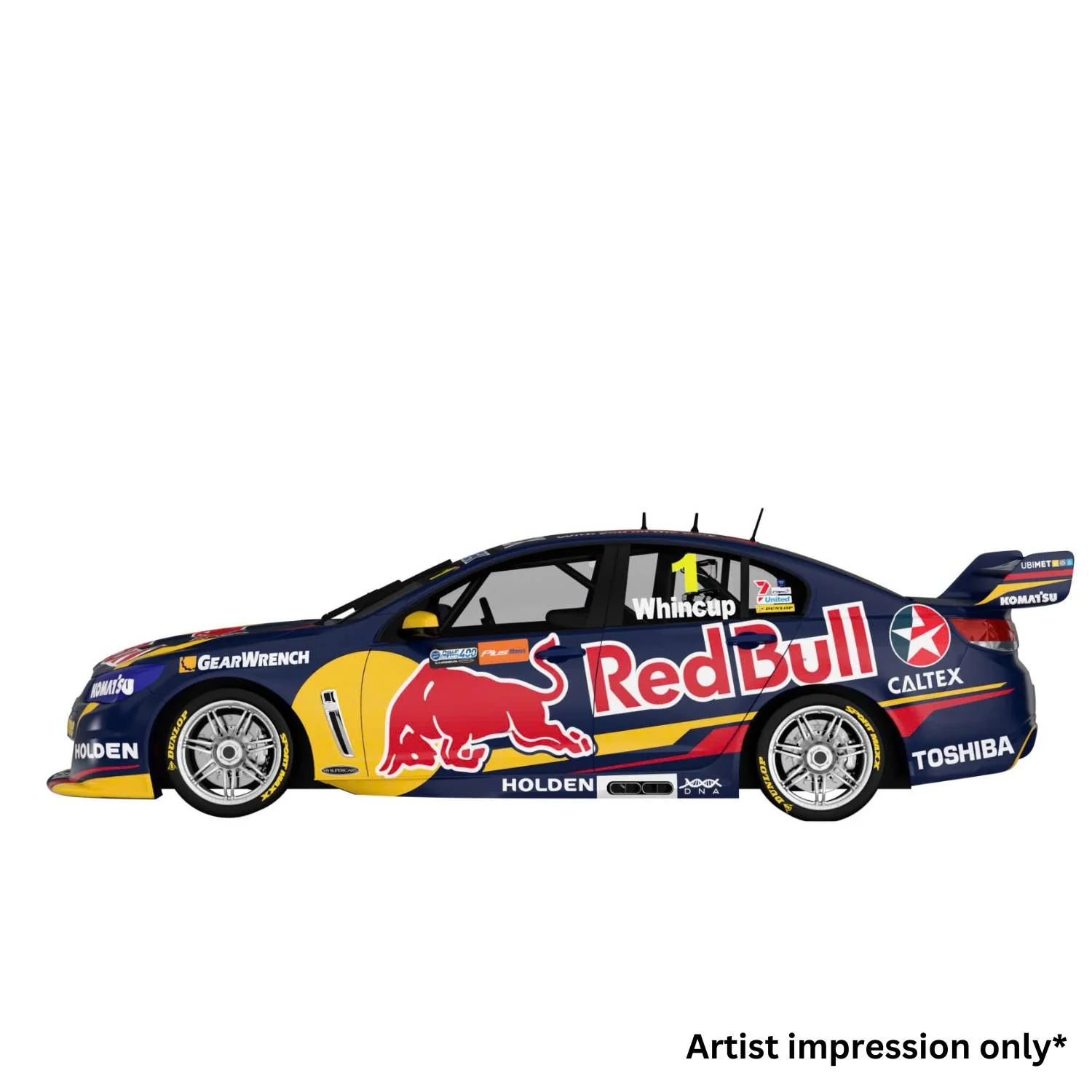 HOLDEN VF COMMODORE SUPERCAR - RED BULL RACING #1 - WHINCUP - 2014 CHAMPIONSHIP WINNER - 1:18 Scale Diecast Model Car - Image 3