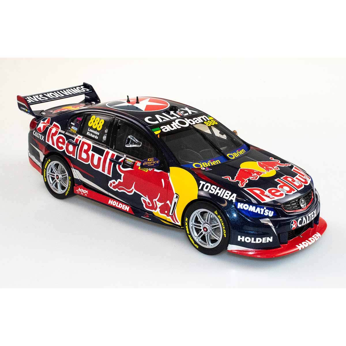 HOLDEN VF COMMODORE V8 - RED BULL RACING AUSTRALIA - LOWNDES/RICHARDS #888 - 2015 BATHURST 1000 WINNER - 1:64 Scale Diecast Model Car