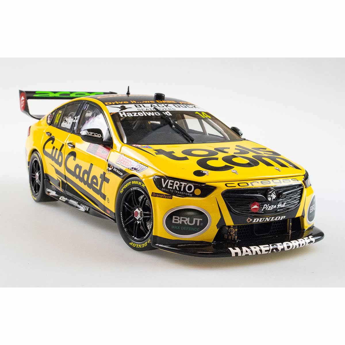 HOLDEN ZB COMMODORE - BJR  CUB CADET MOWERS - HAZELWOOD/FIORE #14 - 2021 Bathurst 1000 - 1:43 Scale Diecast Model Car