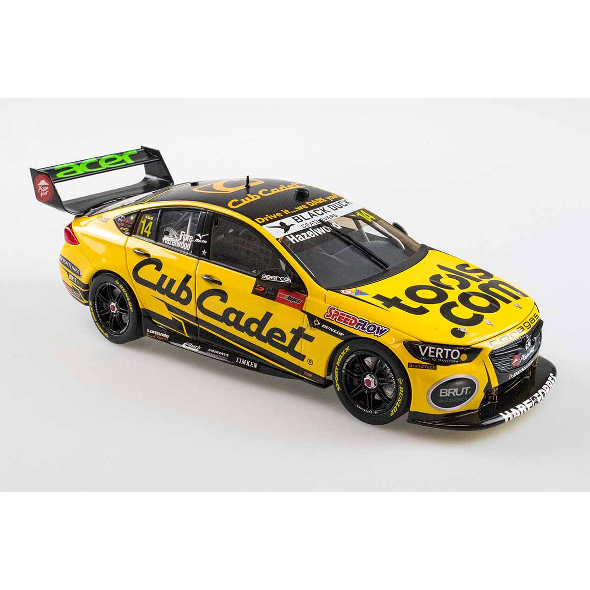 HOLDEN ZB COMMODORE - BJR  CUB CADET MOWERS - HAZELWOOD/FIORE #14 - 2021 Bathurst 1000 - 1:43 Scale Diecast Model Car - Image 3
