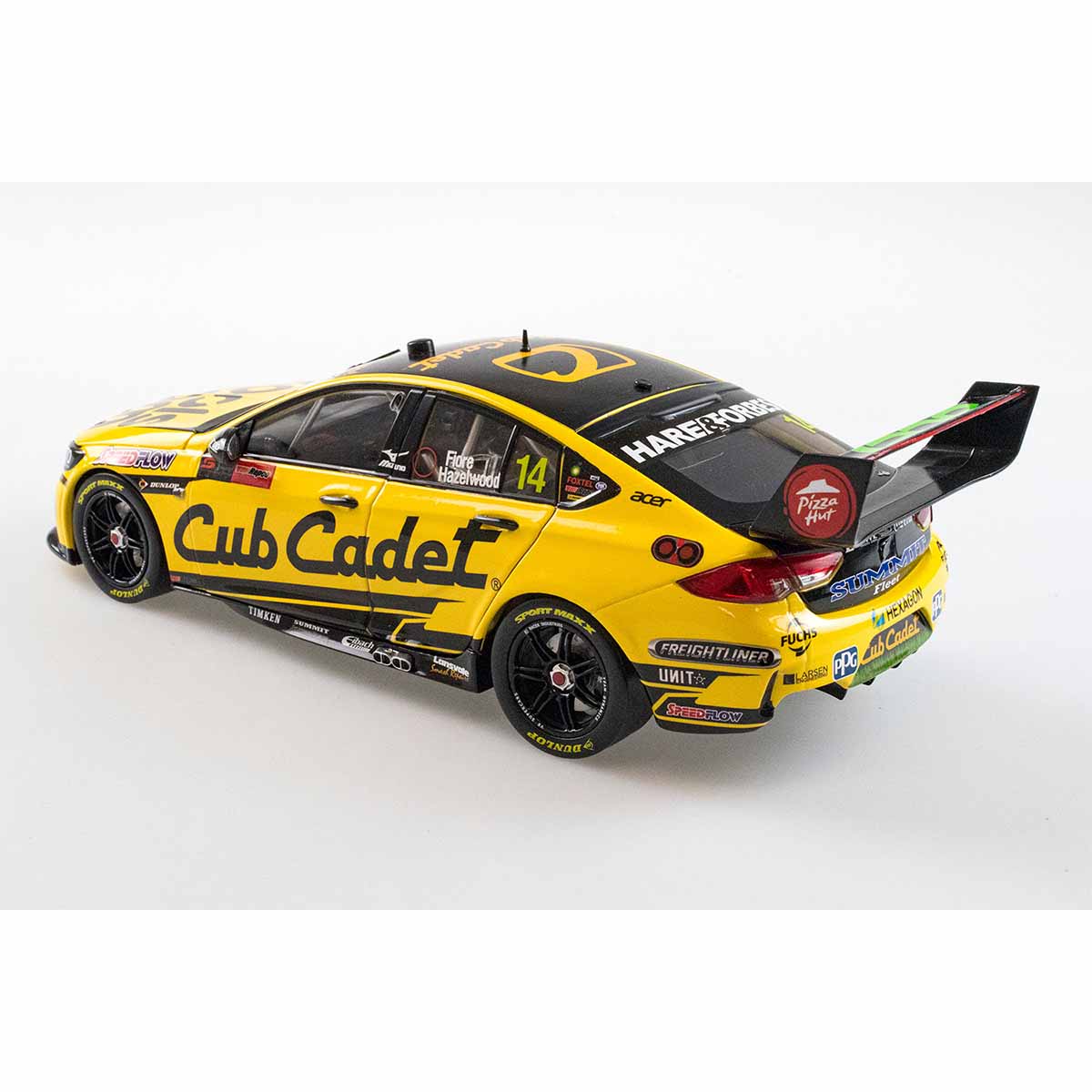 HOLDEN ZB COMMODORE - BJR  CUB CADET MOWERS - HAZELWOOD/FIORE #14 - 2021 Bathurst 1000 - 1:43 Scale Diecast Model Car - Image 4