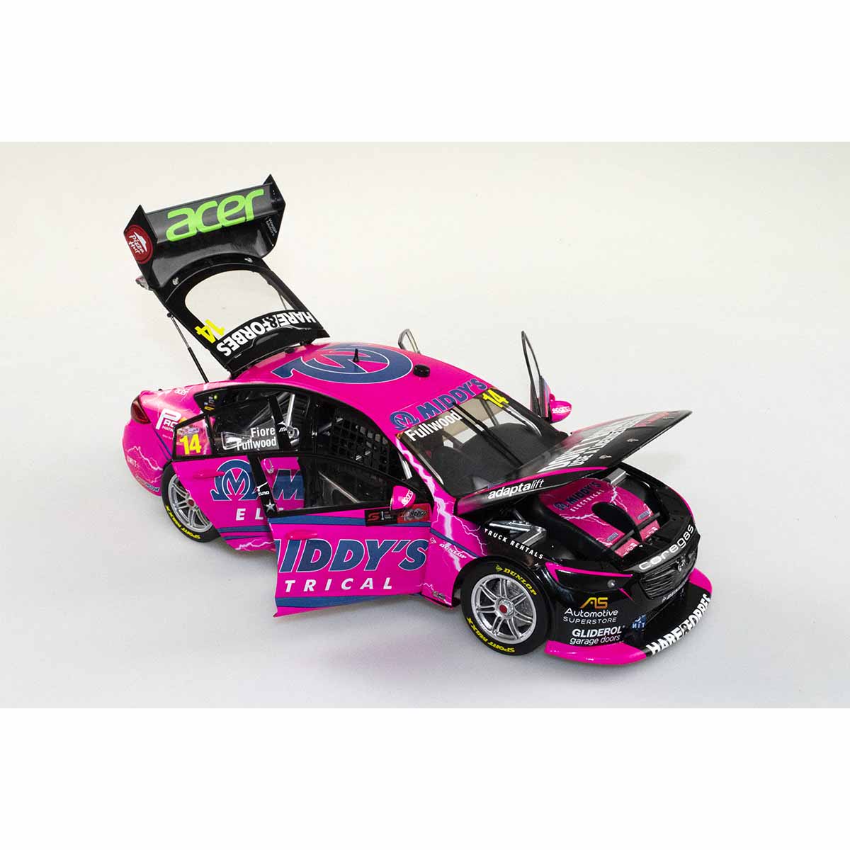 HOLDEN ZB COMMODORE - BJR - FULLWOOD/FIORE - Middy's #14 - 2022 Bathurst 1000 - 1:18 Scale Diecast Model Car - Image 2