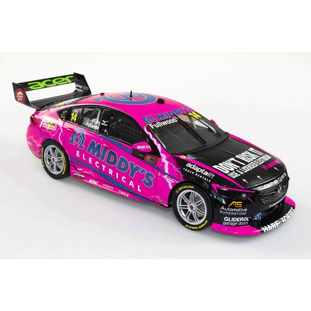 HOLDEN ZB COMMODORE - BJR - FULLWOOD/FIORE - Middy's #14 - 2022 Bathurst 1000 - 1:43 Scale Diecast Model Car - Image 5