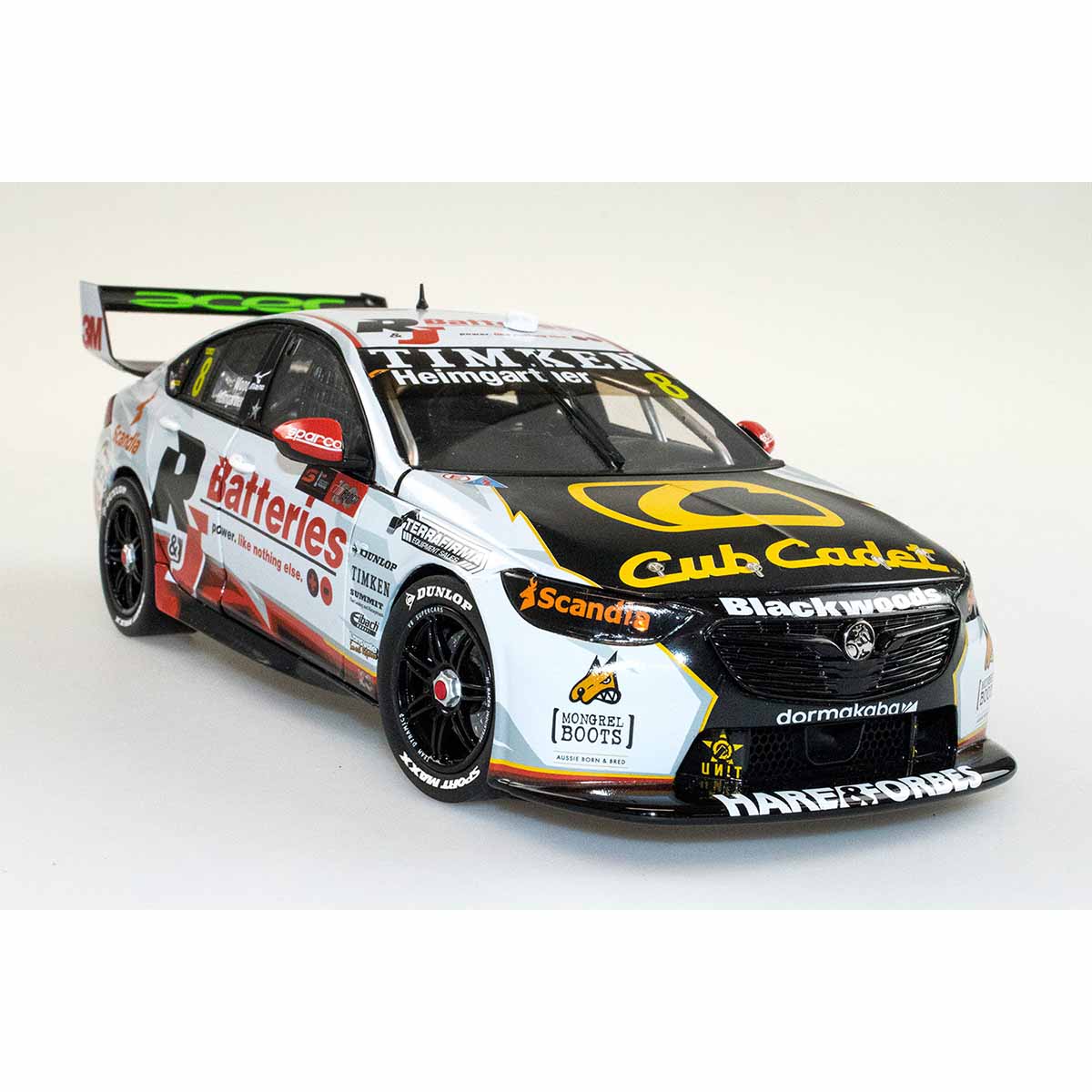 HOLDEN ZB COMMODORE - BJR - HEIMGARTNER/WOOD #8 - R&J Batteries - 2022 Bathurst 1000 - 1:18 Scale Diecast Model Car