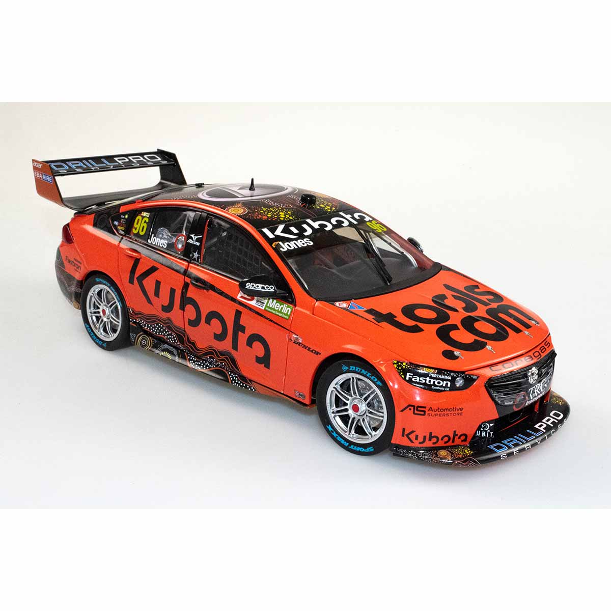 HOLDEN ZB COMMODORE - BJR - JONES #96 Kubota - 2022 Merlin Darwin Triple Crown - Race 17 - 1:18 Scale Diecast Model Car - Image 4