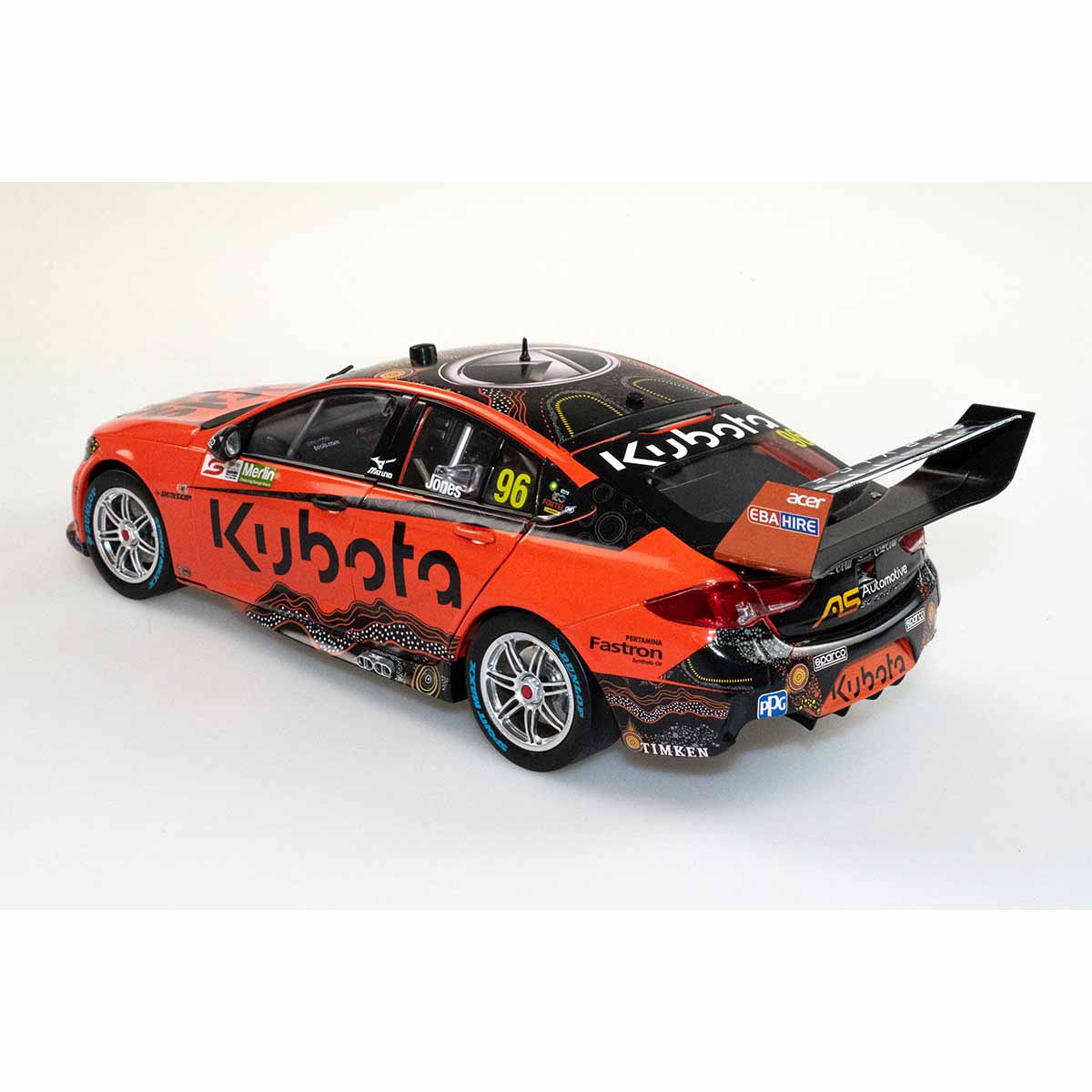 HOLDEN ZB COMMODORE - BJR - JONES #96 Kubota - 2022 Merlin Darwin Triple Crown - Race 17 - 1:18 Scale Diecast Model Car - Image 5