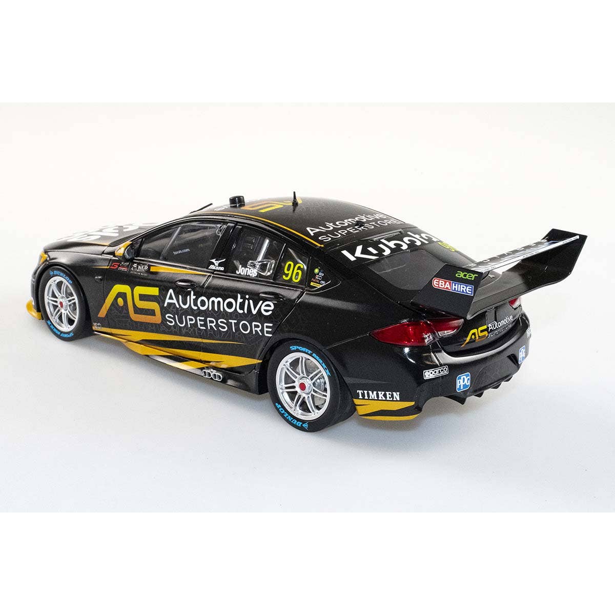 HOLDEN ZB COMMODORE - BJR - MACAULAY JONES #96 Automotive Superstore - 2022 NED Whisky Tasmania Supersprint Race 4 - 1:18 Scale Diecast Model Car - Image 4