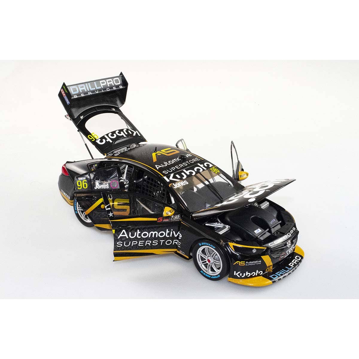 HOLDEN ZB COMMODORE - BJR - MACAULAY JONES #96 Automotive Superstore - 2022 NED Whisky Tasmania Supersprint Race 4 - 1:18 Scale Diecast Model Car - Image 5