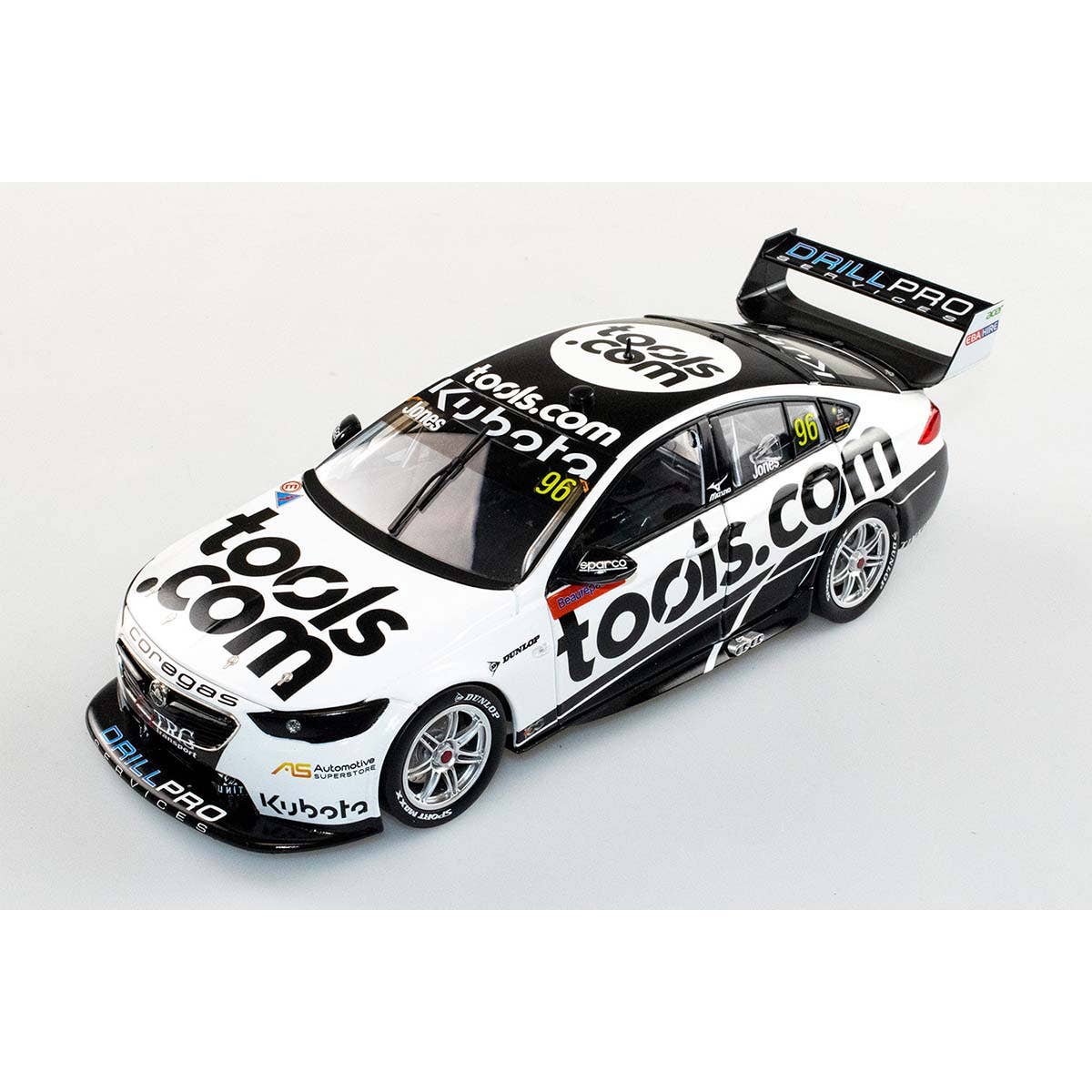 HOLDEN ZB COMMODORE - BJR - MACAULAY JONES #96 Tools.com - 2022 Beaurepairs Melbourne 400 Race 6 - 1:18 Scale Diecast Model Car - Image 3