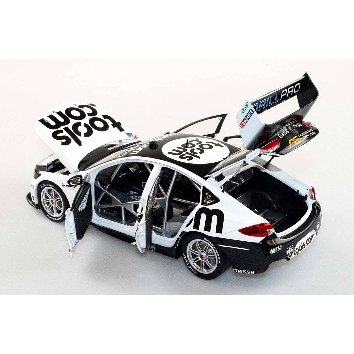 HOLDEN ZB COMMODORE - BJR - MACAULAY JONES #96 Tools.com - 2022 Beaurepairs Melbourne 400 Race 6 - 1:18 Scale Diecast Model Car - Image 5