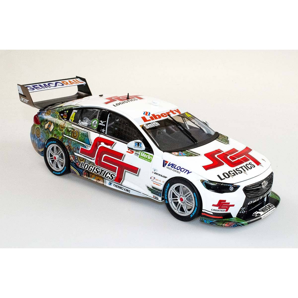 HOLDEN ZB COMMODORE - BJR - SMITH #4 SCT - 2022 Merlin Darwin Triple Crown - Race 18 - 1:43 Scale Diecast Model Car - Image 3