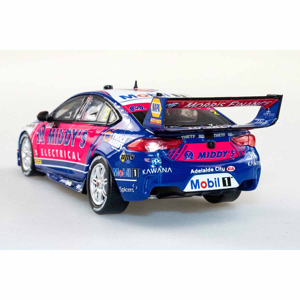 Holden ZB Commodore - Mobil 1 Middy's Racing - #2, B.Fullwood - 3rd place, Race 25, 2020 Repco SuperSprint The Bend - 1:18 Scale Diecast Model Car - Image 3