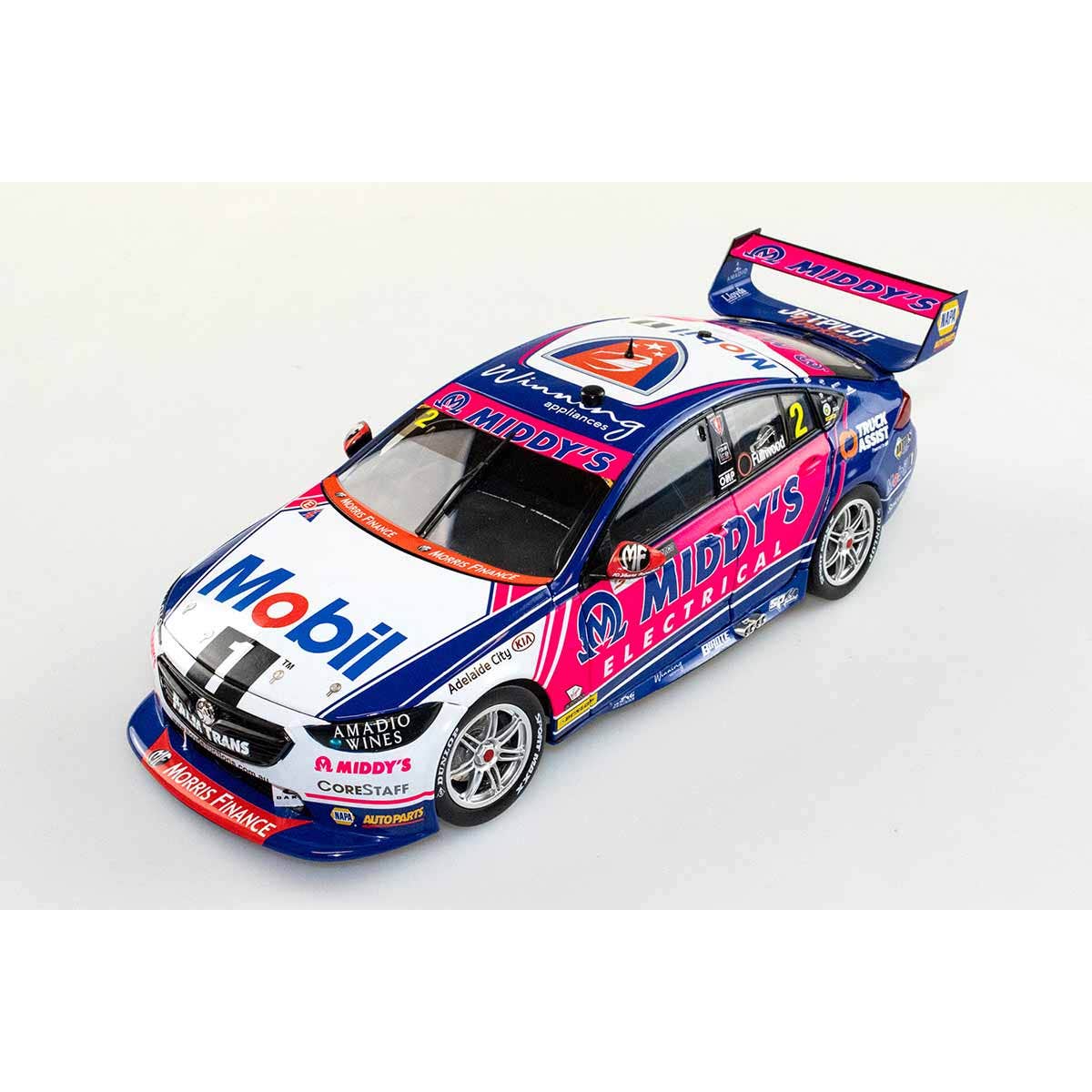 Holden ZB Commodore - Mobil 1 Middy's Racing - #2, B.Fullwood - 3rd place, Race 25, 2020 Repco SuperSprint The Bend - 1:18 Scale Diecast Model Car - Image 5