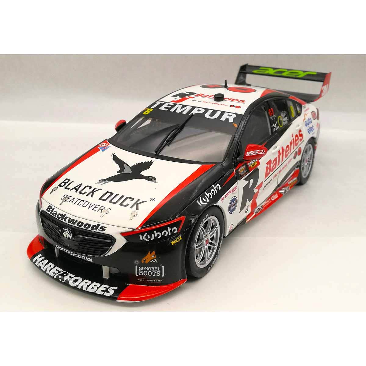 Holden ZB Commodore - R&J Batteries - #8, N.Percat / T.Randle - Race 31, 2020 Supercheap Auto Bathurst 1000 - Diecast Model Car - 1:18 Scale Diecast Model Car