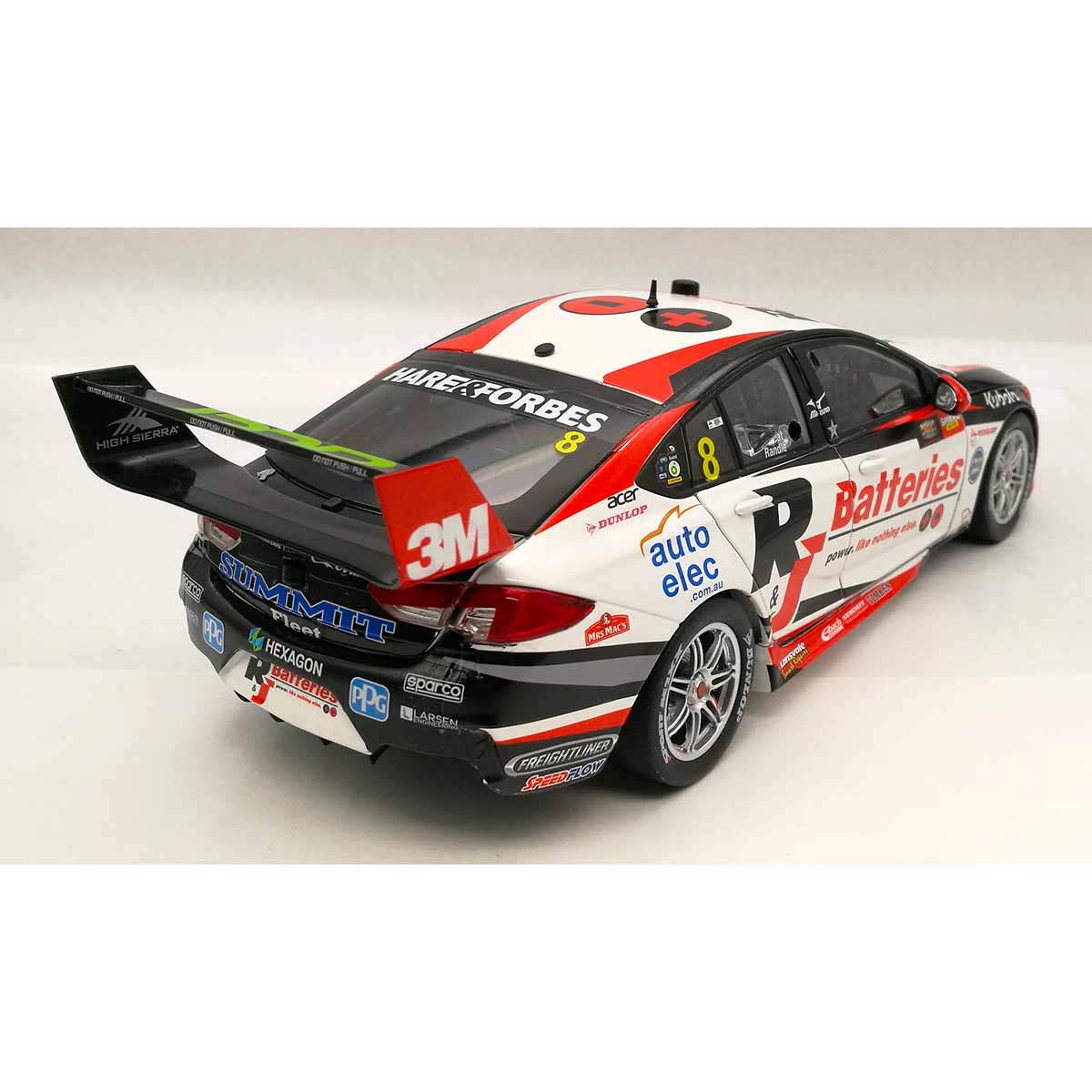 Holden ZB Commodore - R&J Batteries - #8, N.Percat / T.Randle - Race 31, 2020 Supercheap Auto Bathurst 1000 - Diecast Model Car - 1:18 Scale Diecast Model Car - Image 10