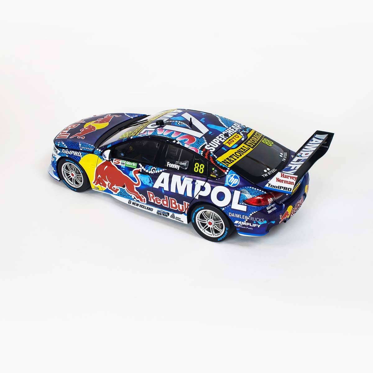 HOLDEN ZB COMMODORE - RED BULL AMPOL RACING - BROC FEENEY #88 - 2022 Merlin Darwin Triple Crown Race 18 - 1:43 Scale Diecast Model Car - Image 3