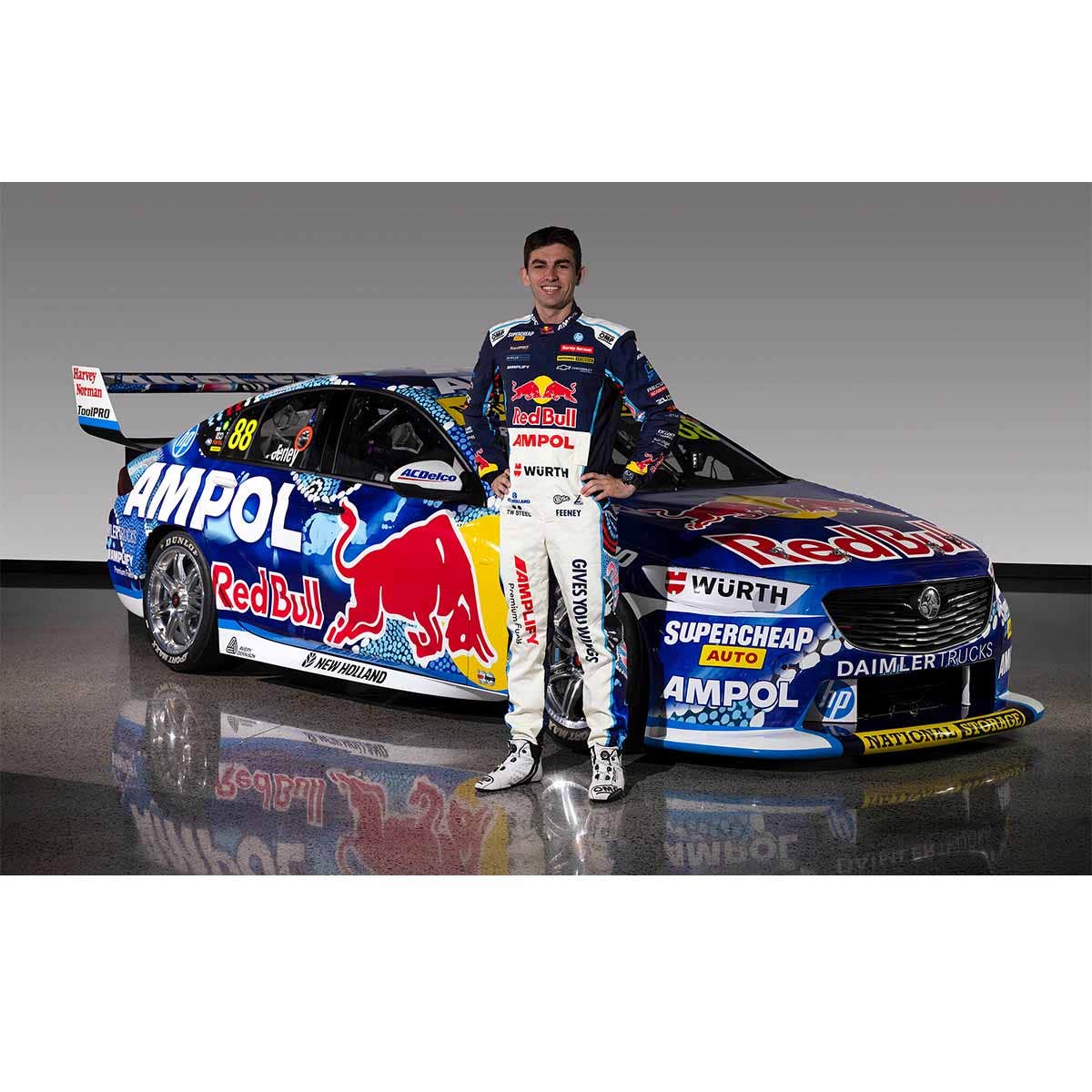 HOLDEN ZB COMMODORE - RED BULL AMPOL RACING - BROC FEENEY #88 - 2022 Merlin Darwin Triple Crown Race 18 - 1:43 Scale Diecast Model Car - Image 6