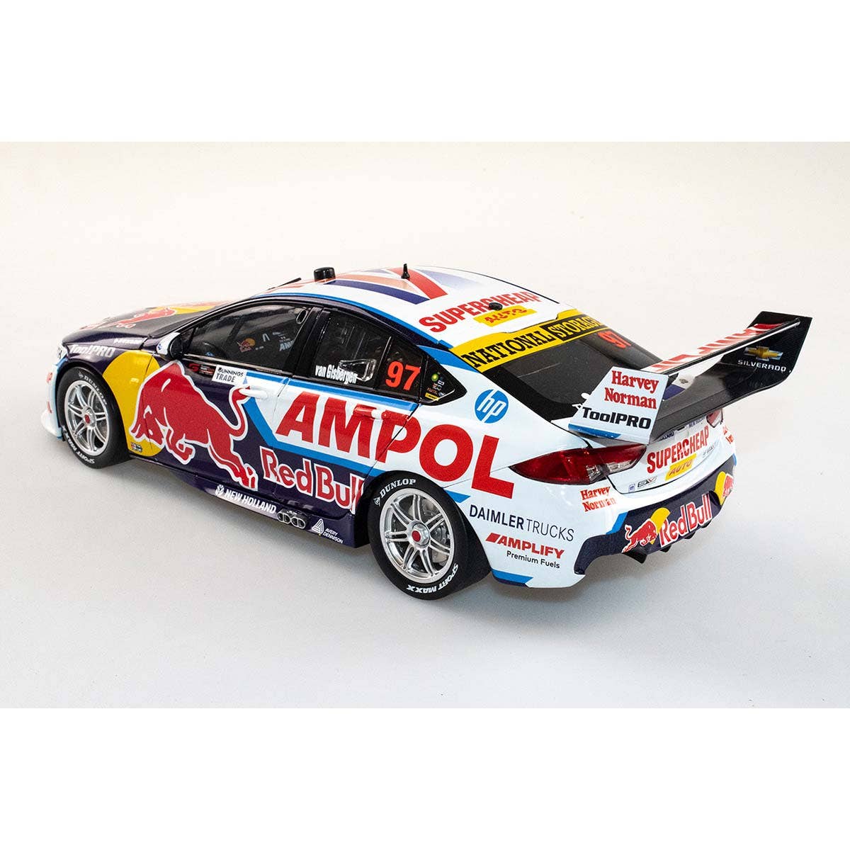 HOLDEN ZB COMMODORE - RED BULL AMPOL RACING - SHANE VAN GISBERGEN #97 - 2022 Bunnings Trade Perth Supernight Race 10 - 600th Holden Race Win - Winner - 1:12 Scale Resin Model Car - Image 5