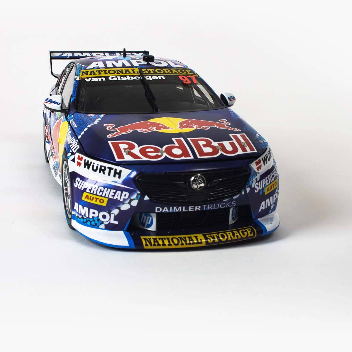 HOLDEN ZB COMMODORE - RED BULL AMPOL RACING - SHANE VAN GISBERGEN #97 - 2022 Merlin Darwin Triple Crown Race 16 - 3RD PLACE - 1:12 Scale Resin Model Car - Image 3