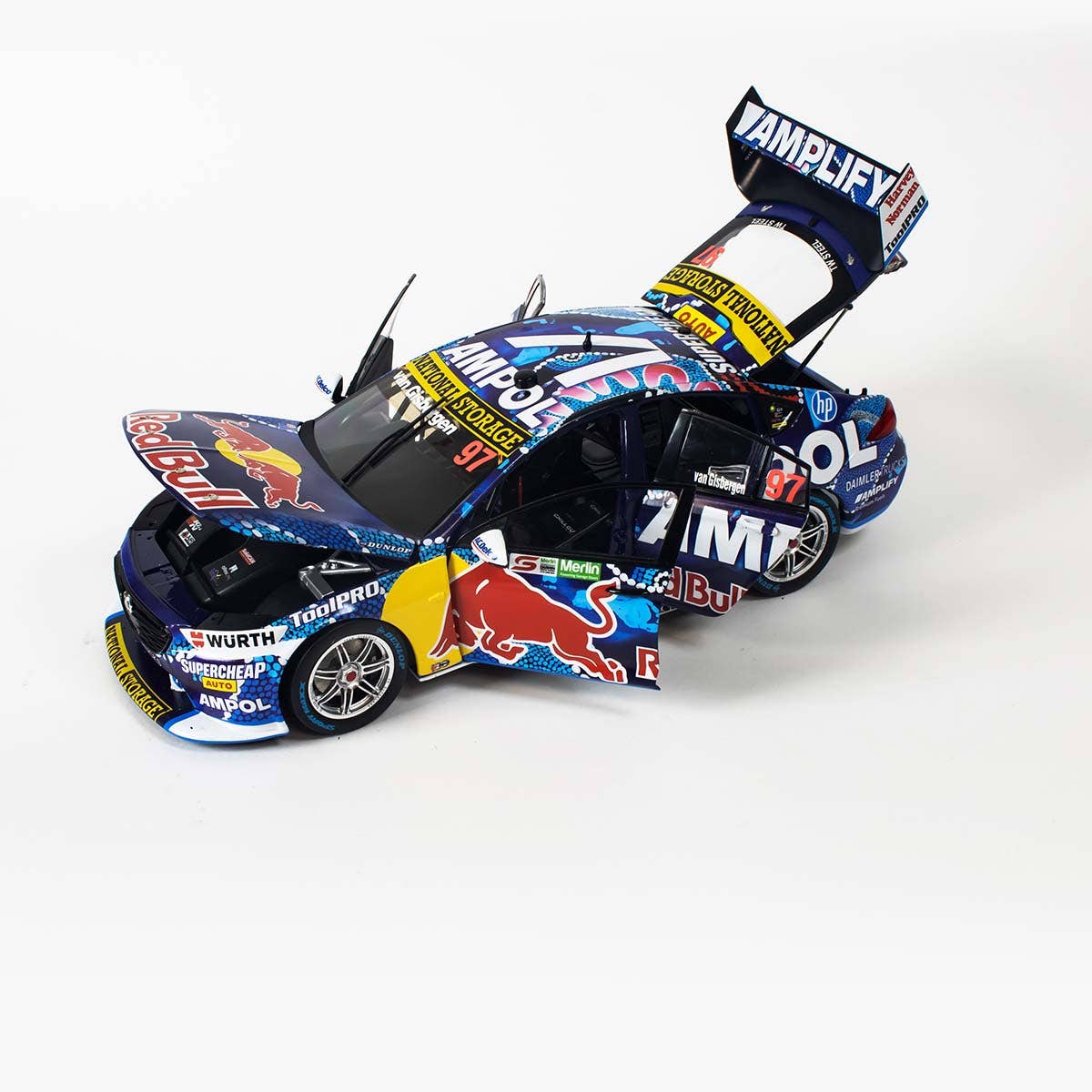 Holden ZB Commodore - Red Bull Ampol Racing - Shane van Gisbergen #97 - 2022 Merlin Darwin Triple Crown Race 16 - 3RD PLACE - 1:18 Scale Diecast Model Car - Image 2