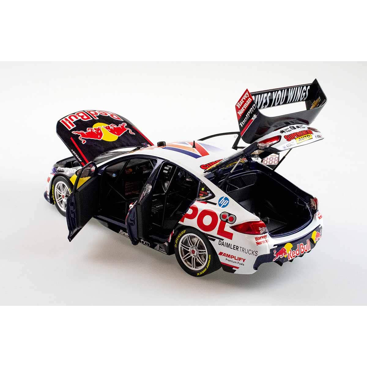 HOLDEN ZB COMMODORE - RED BULL AMPOL RACING - VAN GISBERGEN/TANDER #888 - 2021 REPCO Bathurst 1000 - 1:18 Scale Diecast Model Car - Image 7