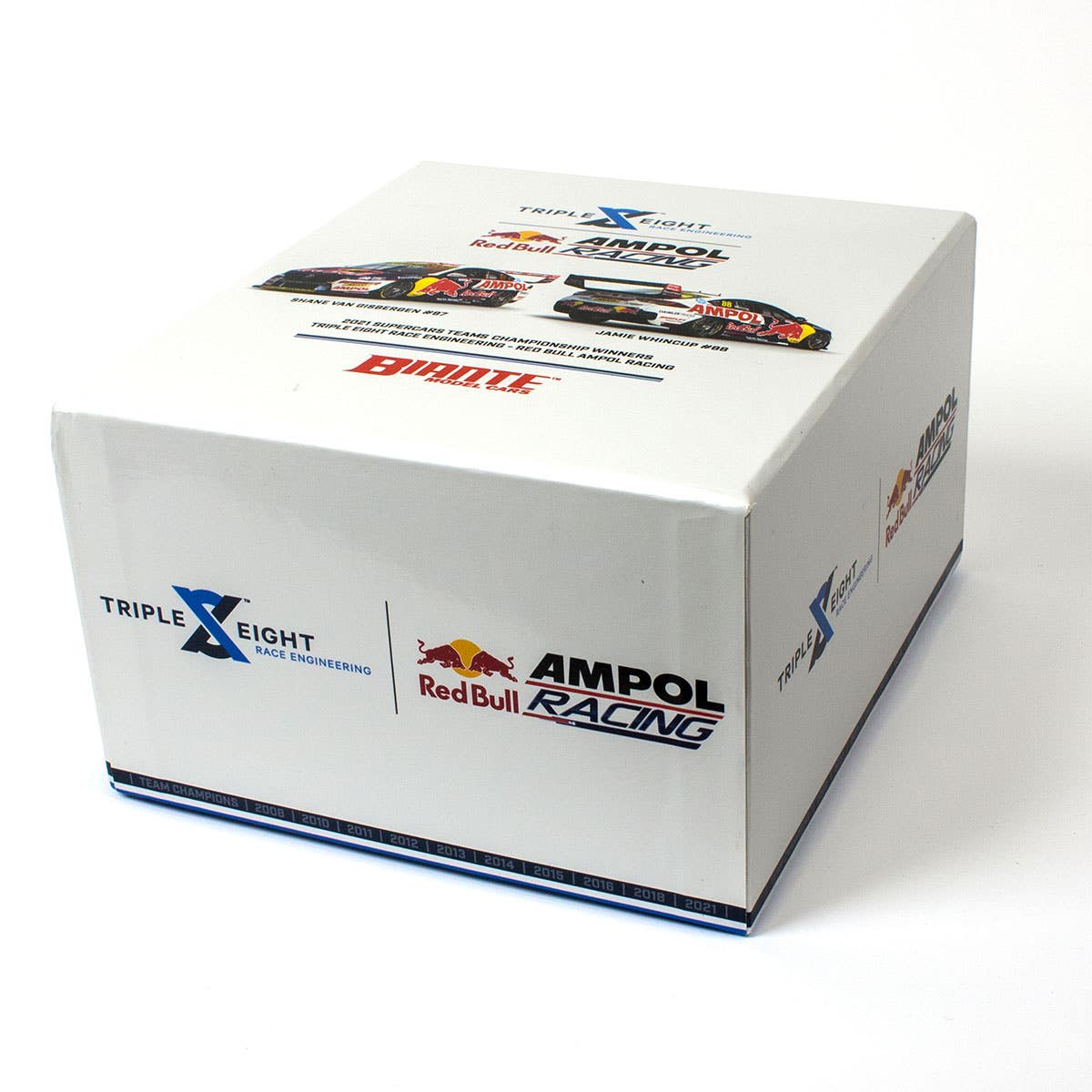 HOLDEN ZB COMMODORE - RED BULL AMPOL RACING - VAN GISBERGEN/WHINCUP - 2021 TEAMS CHAMPIONSHIP WINNER TWIN SET - 1:43 Scale Diecast Model Car - Image 5