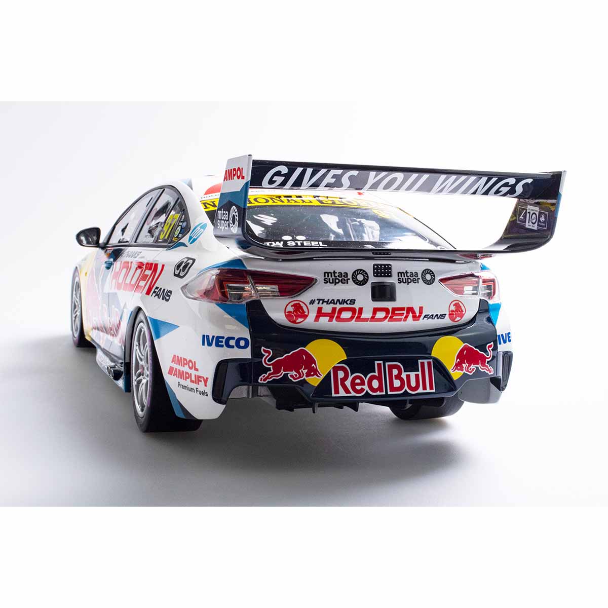 HOLDEN ZB COMMODORE RED BULL HOLDEN RACING - #97 VAN GISBERGEN/TANDER - 2020 BATHURST 1000 WINNER - "Thanks Holden Fans" - 1:18 Scale Diecast Model Car - Image 5