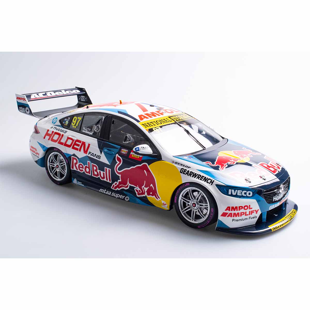 HOLDEN ZB COMMODORE RED BULL HOLDEN RACING - #97 VAN GISBERGEN/TANDER - 2020 BATHURST 1000 WINNER - "Thanks Holden Fans" - 1:18 Scale Diecast Model Car - Image 6
