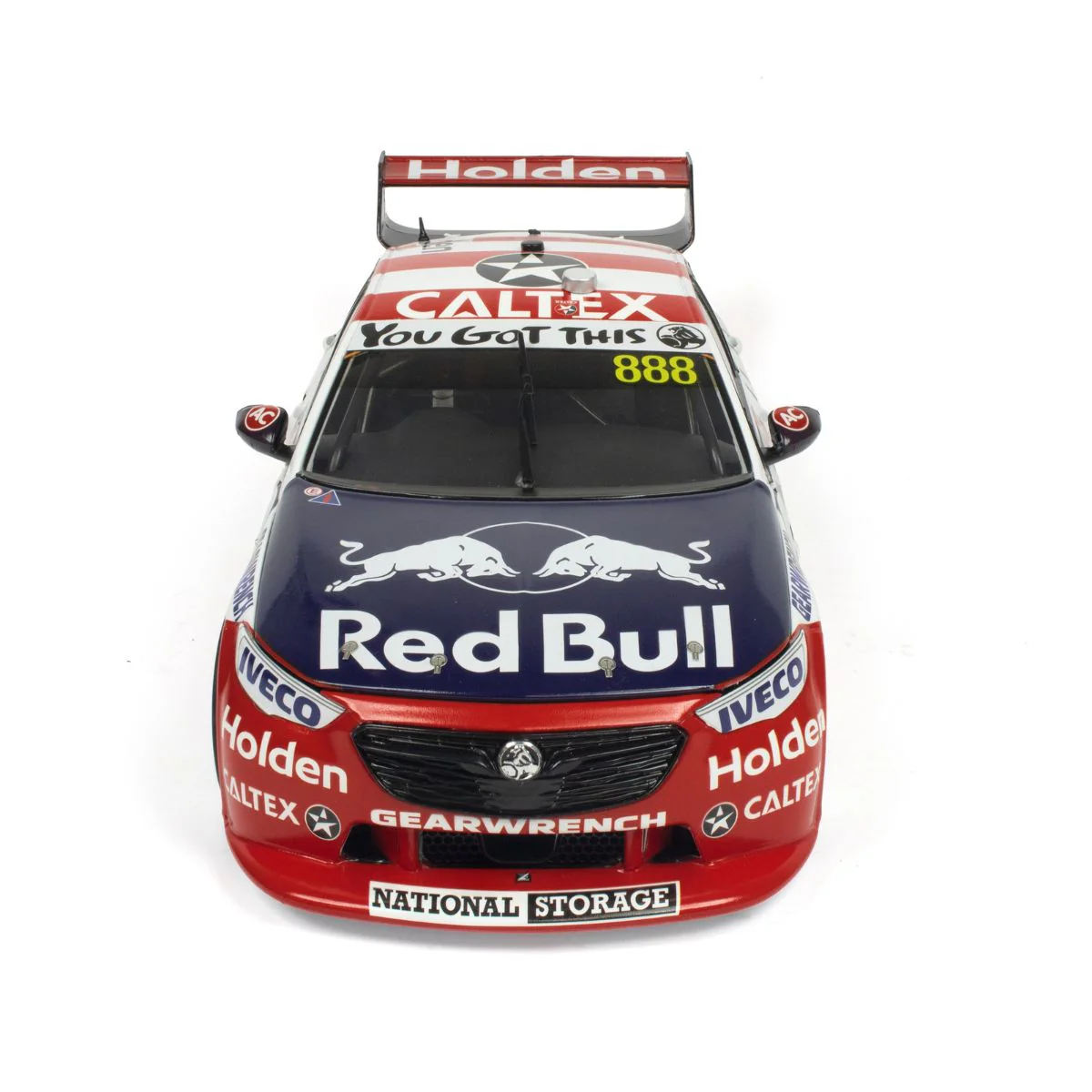 HOLDEN ZB COMMODORE - RED BULL HOLDEN RACING - JAMIE WHINCUP/CRAIG LOWNDES #888 - 2019 - RETRO LIVERY - BATHURST 1000 - 4th place - 1:18 Scale Diecast Model Car - Image 4