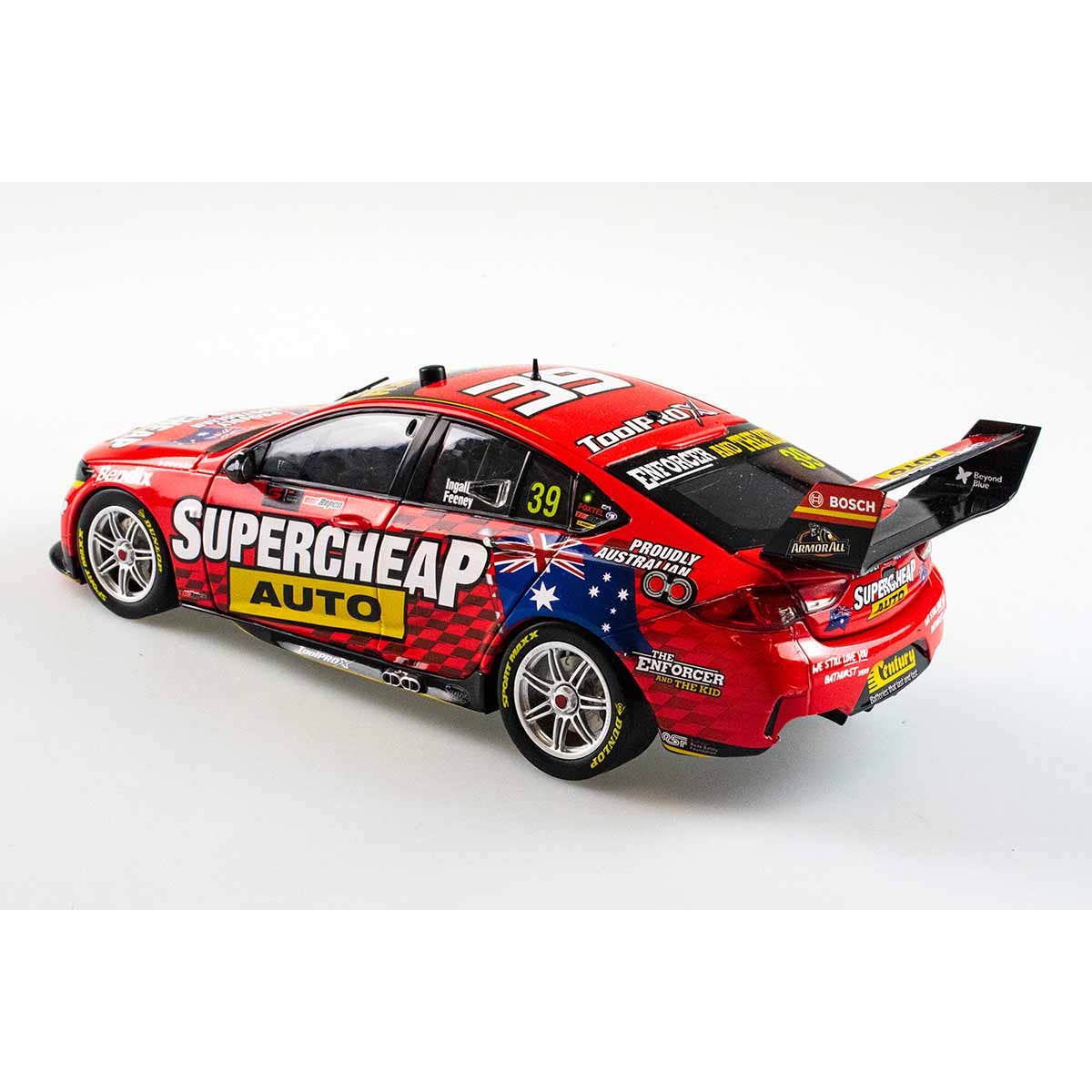 HOLDEN ZB COMMODORE - TRIPLE EIGHT RACE ENGINEERING SUPERCHEAP AUTO - FEENEY/INGALL #39 - 2021 REPCO Bathurst 1000 WILDCARD - 1:43 Scale Diecast Model Car - Image 2