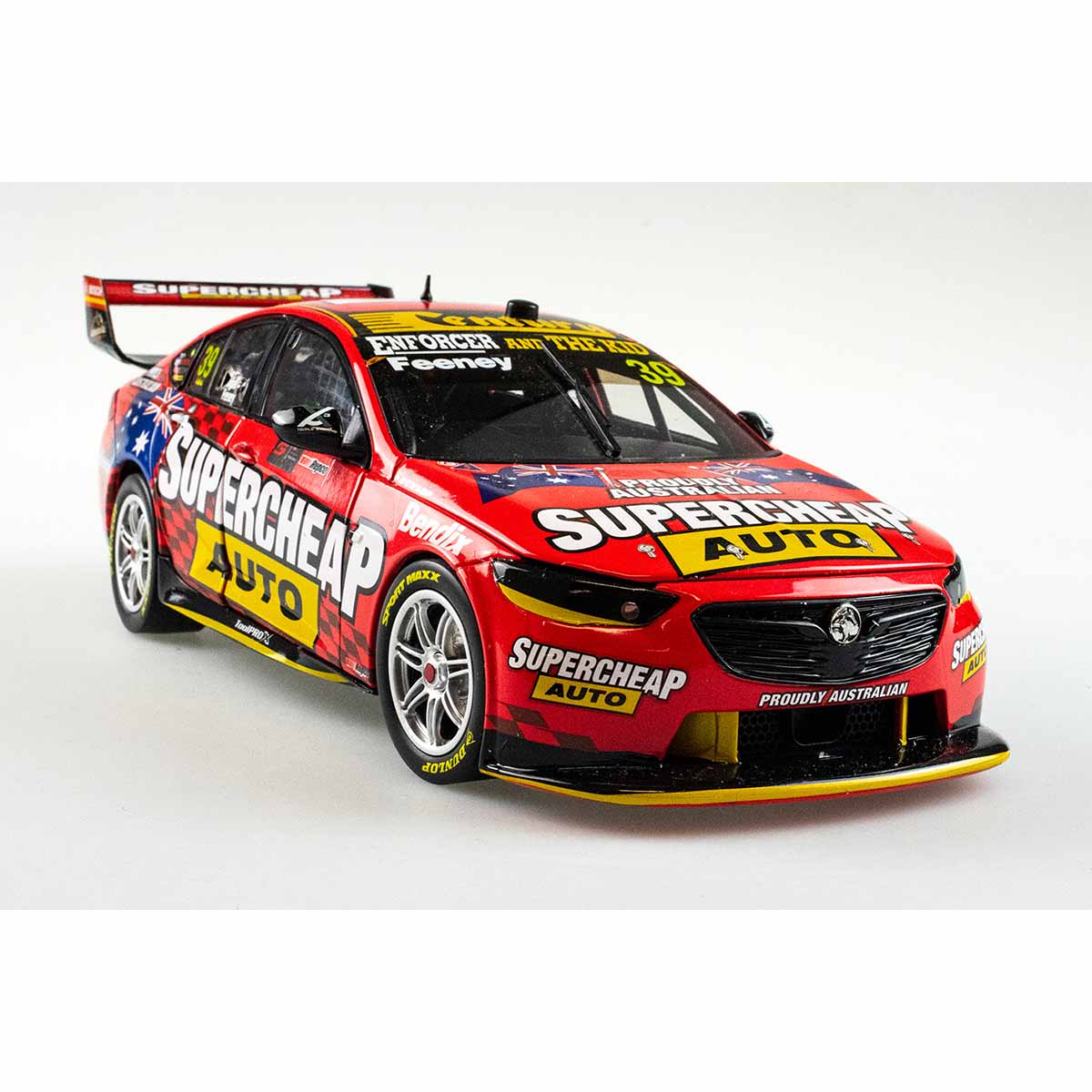 HOLDEN ZB COMMODORE - TRIPLE EIGHT RACE ENGINEERING SUPERCHEAP AUTO - FEENEY/INGALL #39 - 2021 REPCO Bathurst 1000 WILDCARD - 1:43 Scale Diecast Model Car - Image 3