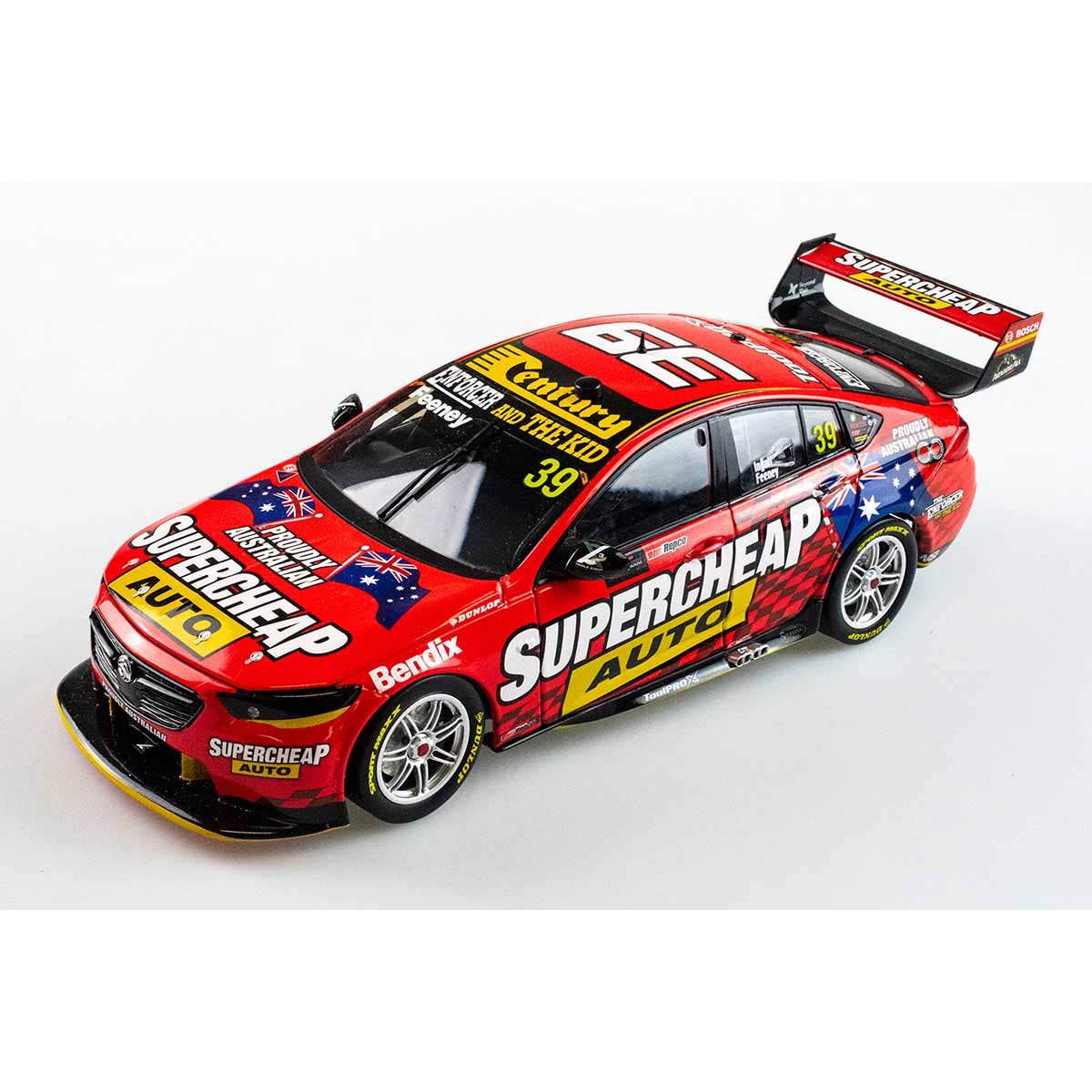 HOLDEN ZB COMMODORE - TRIPLE EIGHT RACE ENGINEERING SUPERCHEAP AUTO - FEENEY/INGALL #39 - 2021 REPCO Bathurst 1000 WILDCARD - 1:43 Scale Diecast Model Car - Image 5