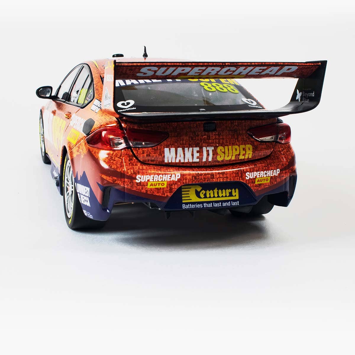 HOLDEN ZB COMMODORE - TRIPLE EIGHT RACE ENGINEERING - SUPERCHEAP AUTO RACING - LOWNDES/FRASER #888 - 2022 Bathurst 1000 - 1:43 Scale Diecast Model Car - Image 2