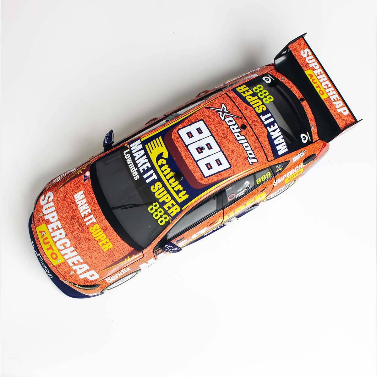 HOLDEN ZB COMMODORE - TRIPLE EIGHT RACE ENGINEERING - SUPERCHEAP AUTO RACING - LOWNDES/FRASER #888 - 2022 Bathurst 1000 - 1:43 Scale Diecast Model Car - Image 5