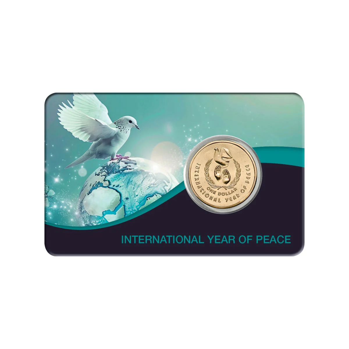 Australia International Year of Peace 1986 $1 Aluminium-Bronze Uncirculated Coin Pack