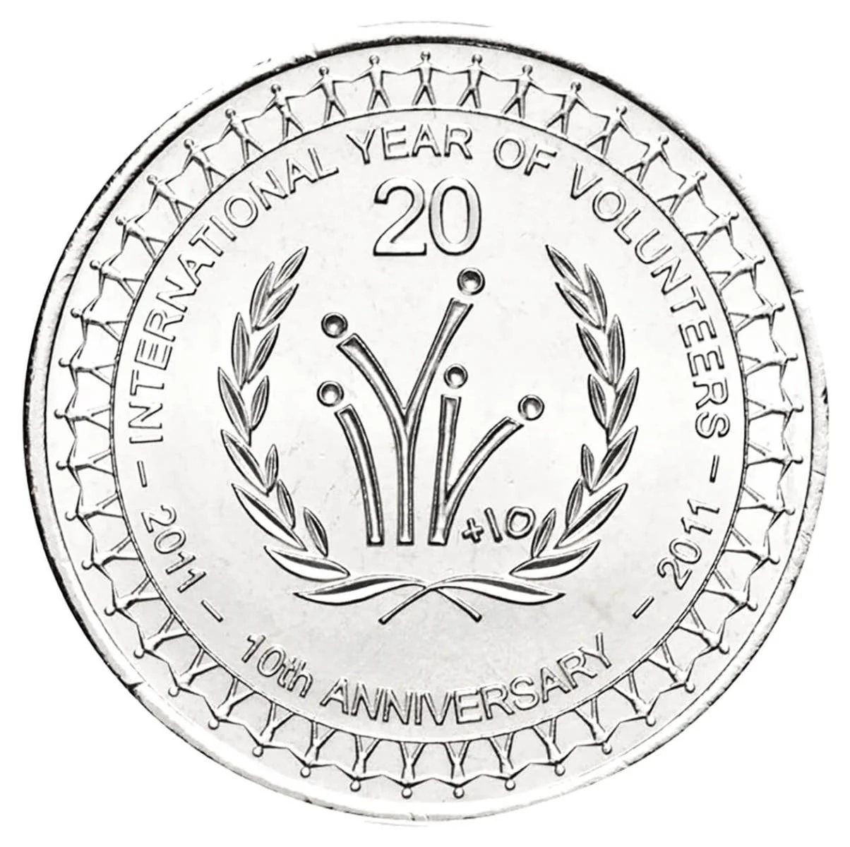 International Year of Volunteers 2011 20c Cu-Ni Coin Pack - Image 3