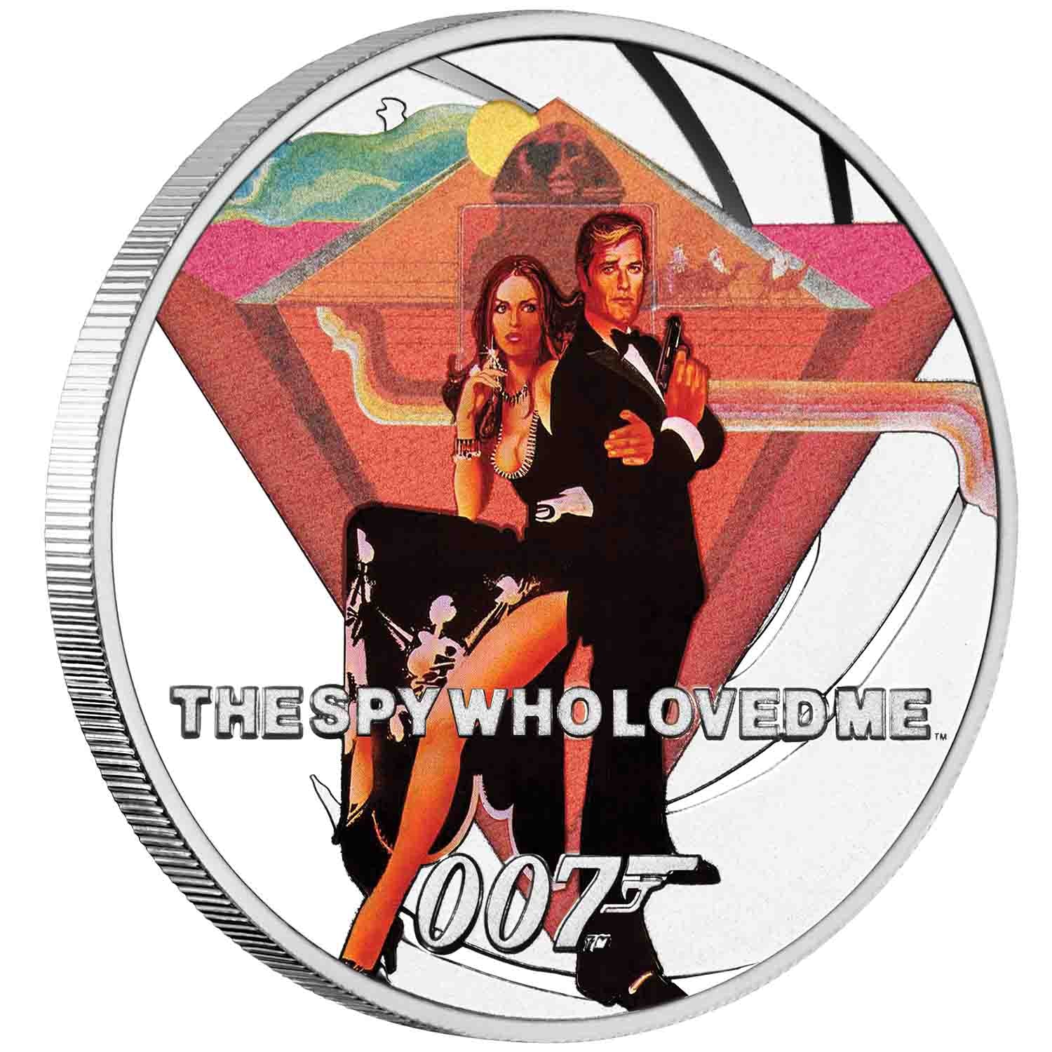 James Bond Roger Moore Silver Proof 8-Coin Collection - Image 5