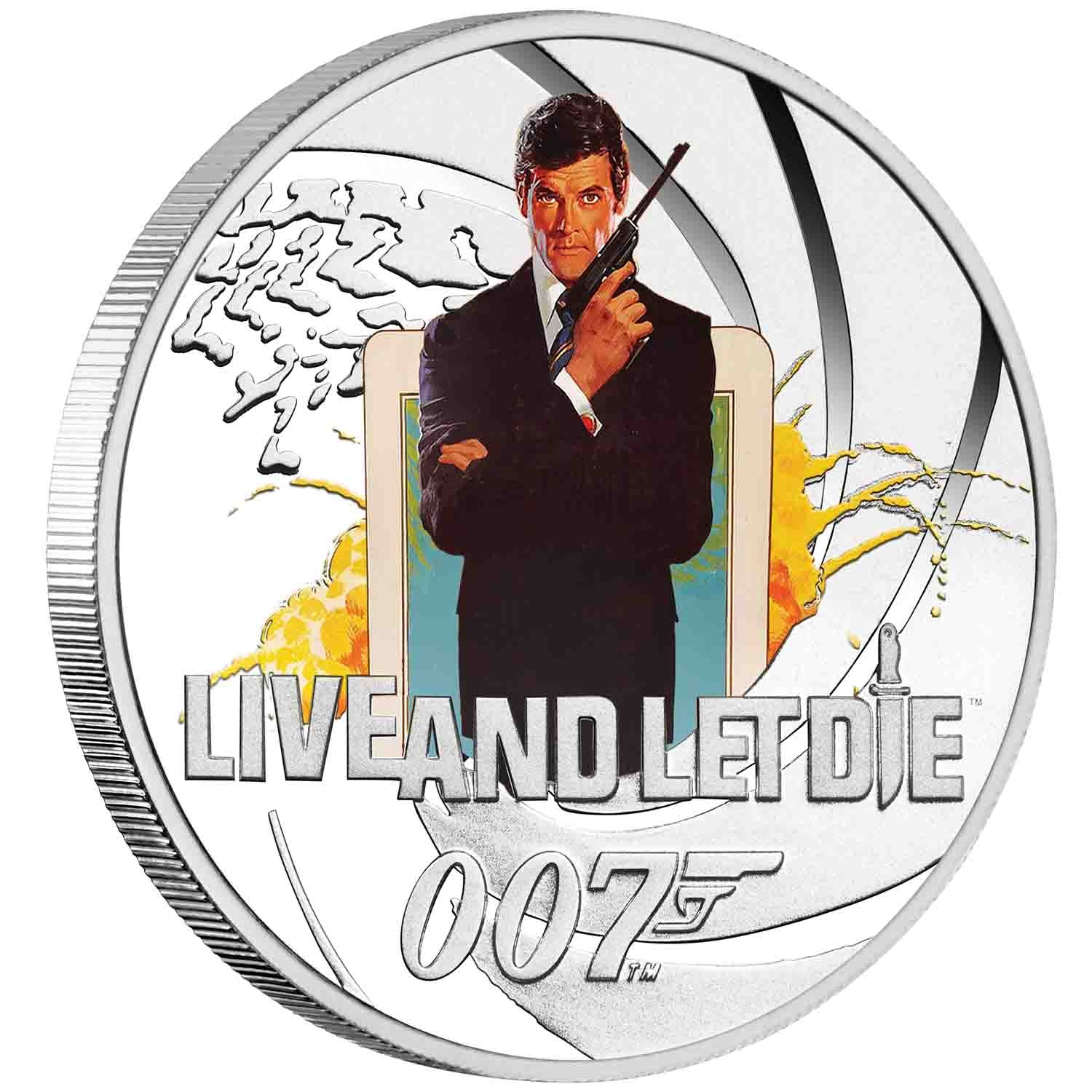 James Bond Roger Moore Silver Proof 8-Coin Collection - Image 6