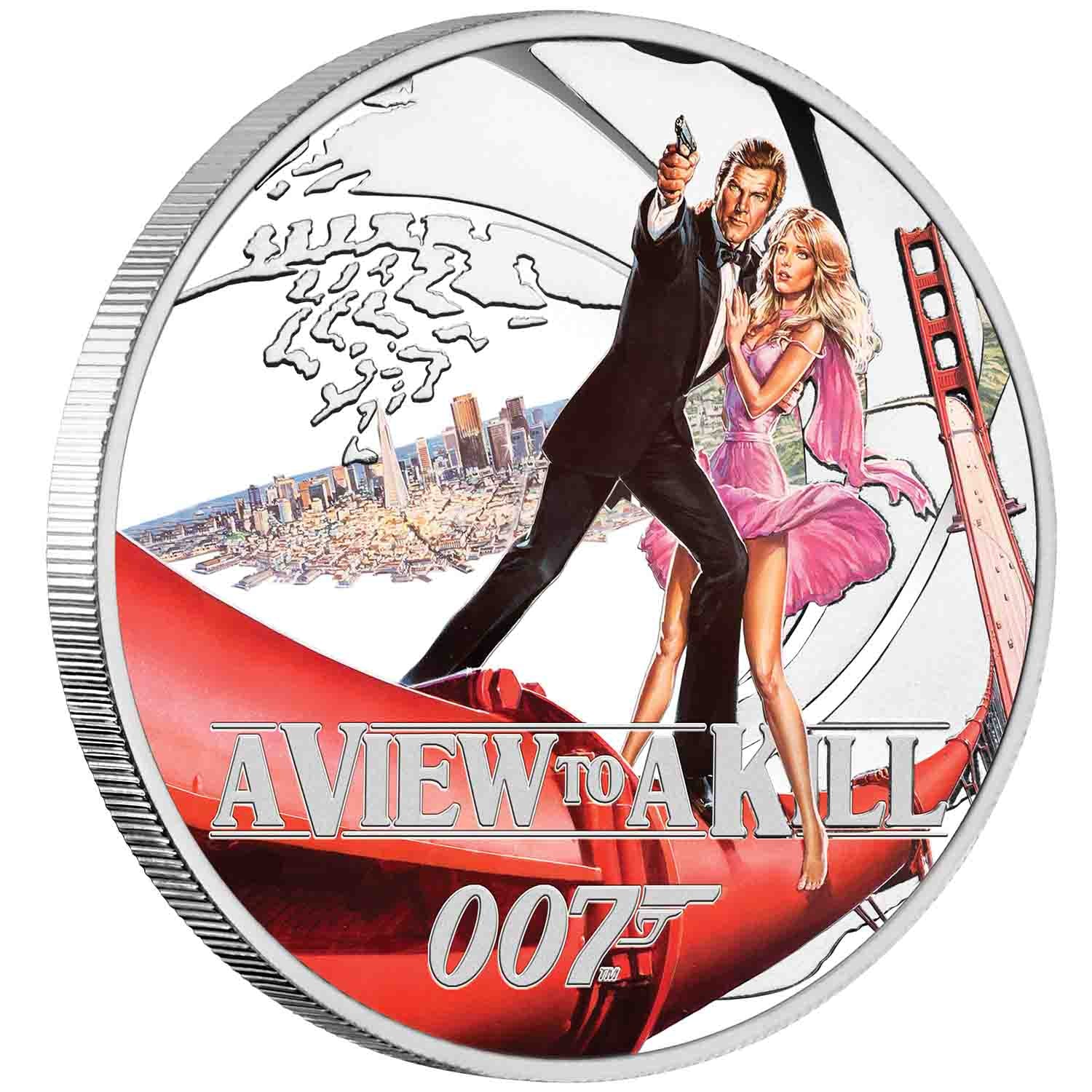 James Bond Roger Moore Silver Proof 8-Coin Collection - Image 7