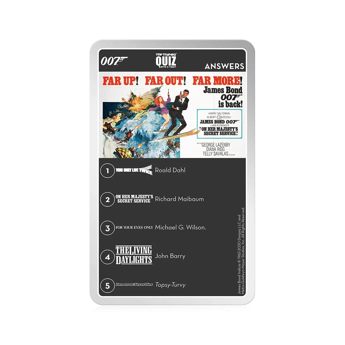 James Bond Top Trumps Quiz - Image 4