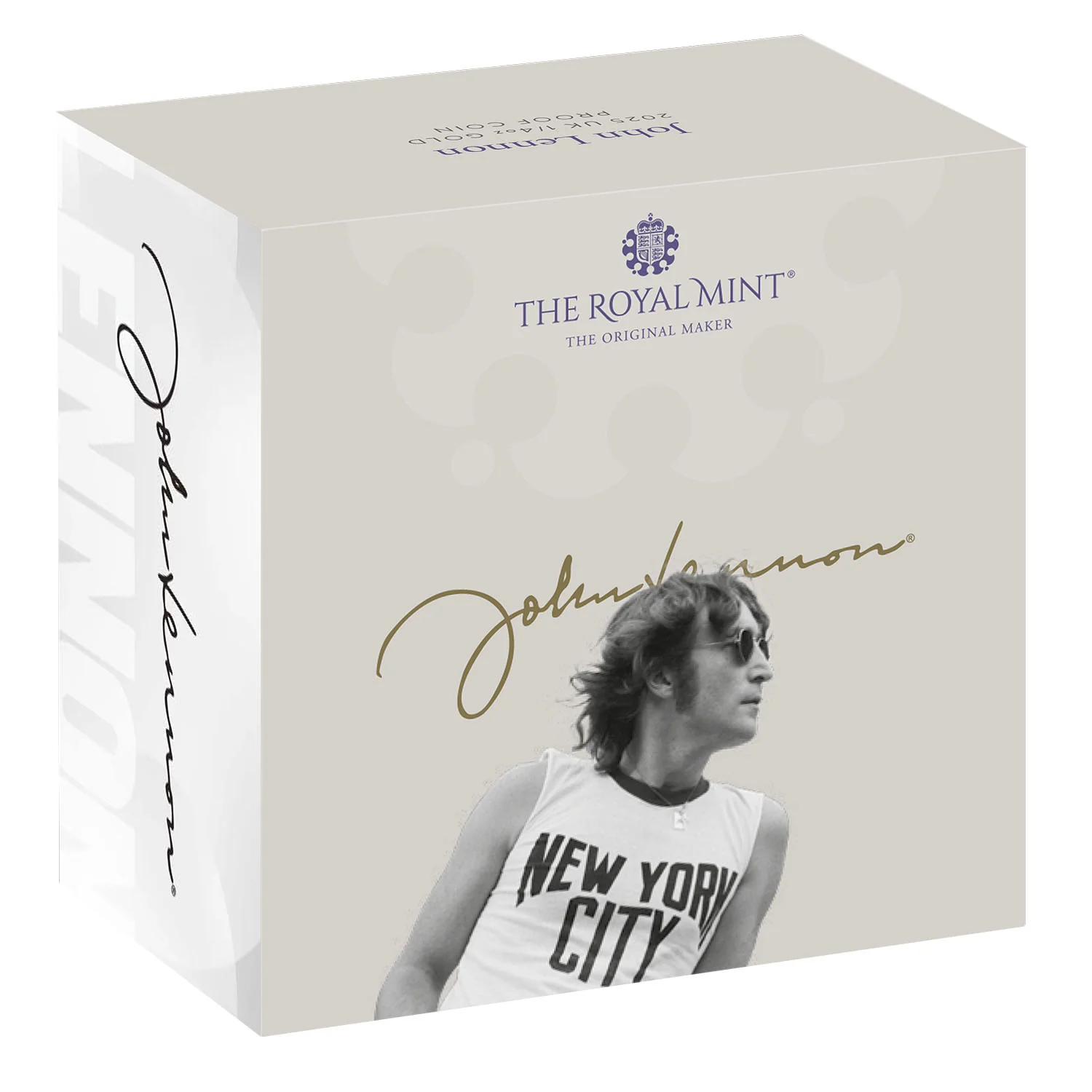 John Lennon 2025 £25 1/4oz Gold Proof Coin - Image 4