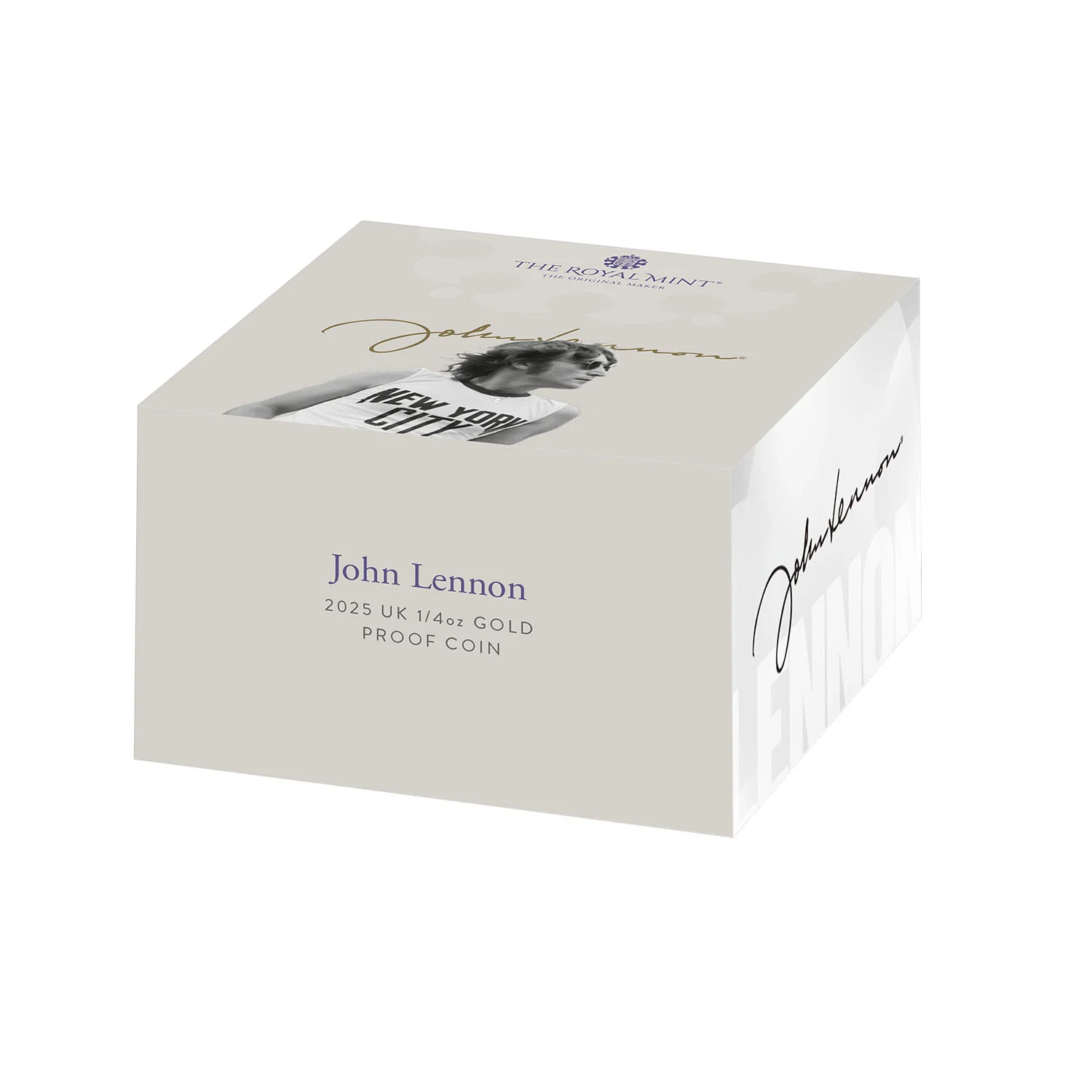 John Lennon 2025 £25 1/4oz Gold Proof Coin - Image 5