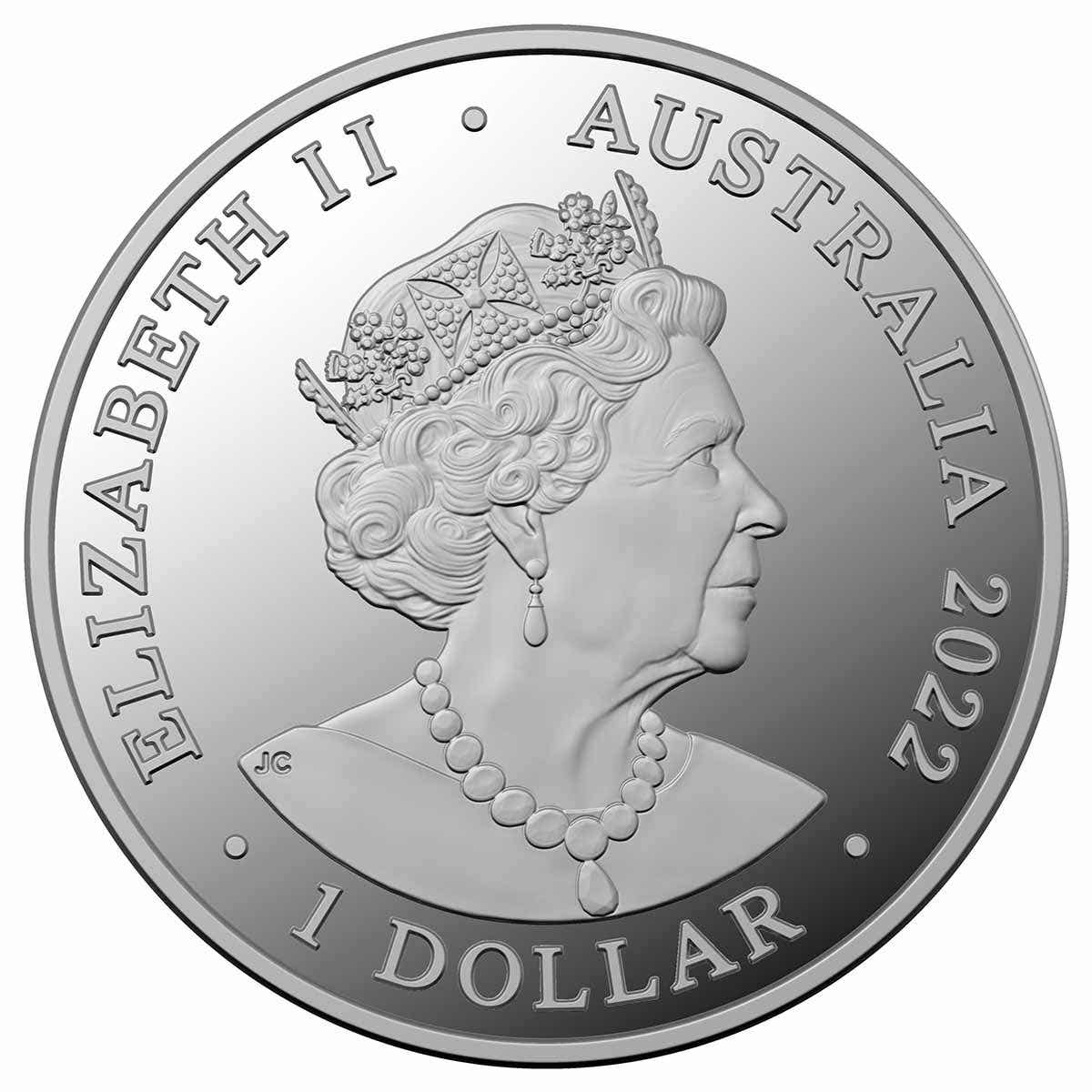 Kangaroo 2022 $1 1oz Silver Proof Coin - Image 2
